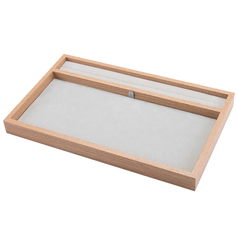 Portable Rings Necklace Pendant Combined Jewelry Display Tray