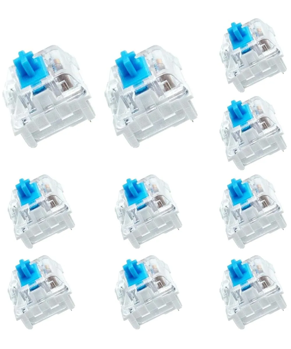 10 PCS Blue Switch Replacement 3 PIN Blue Mechanical Keyboard Switches
