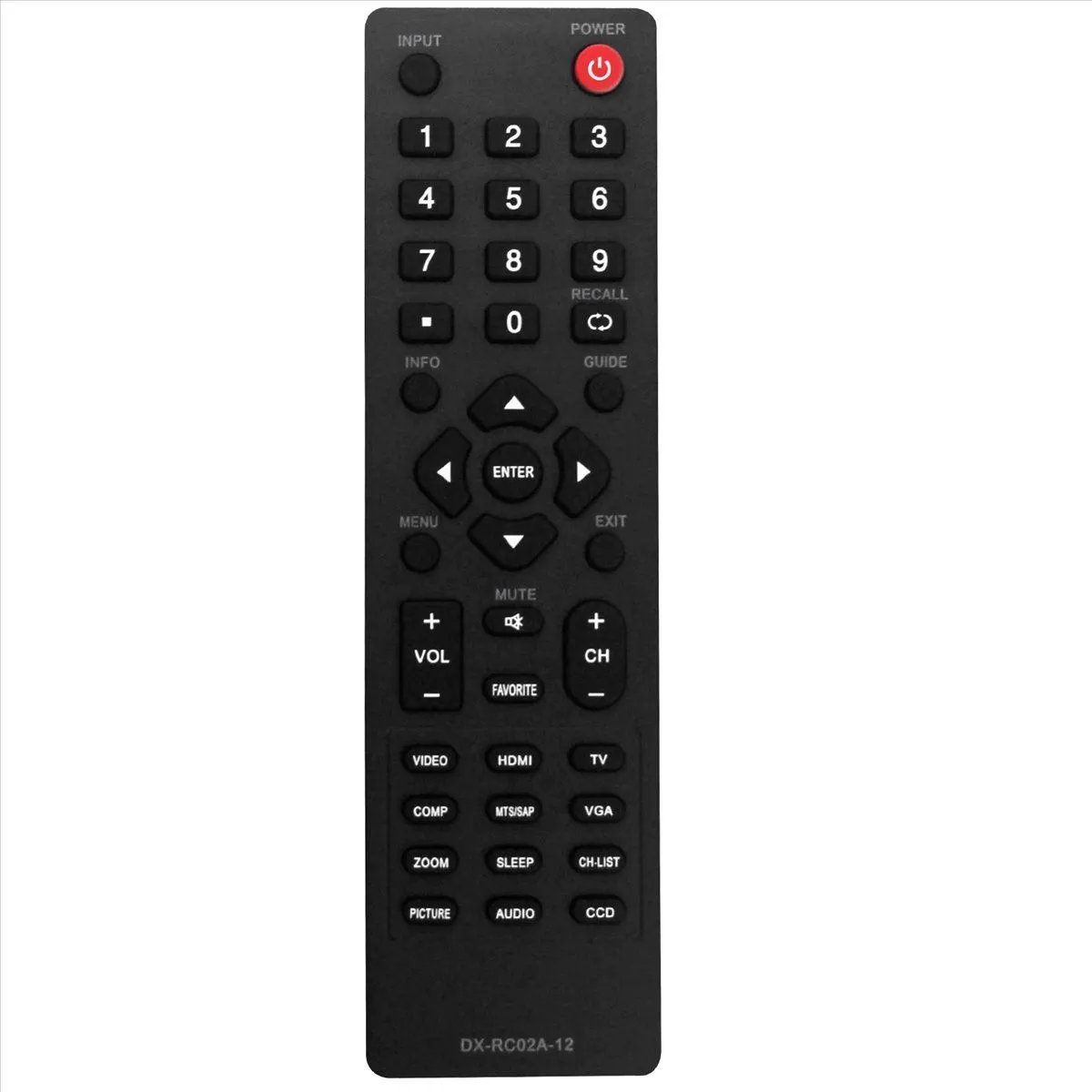 Remote Control for DX-32E250A12 DX-24E150A11 DX-19LD150A11 LCD