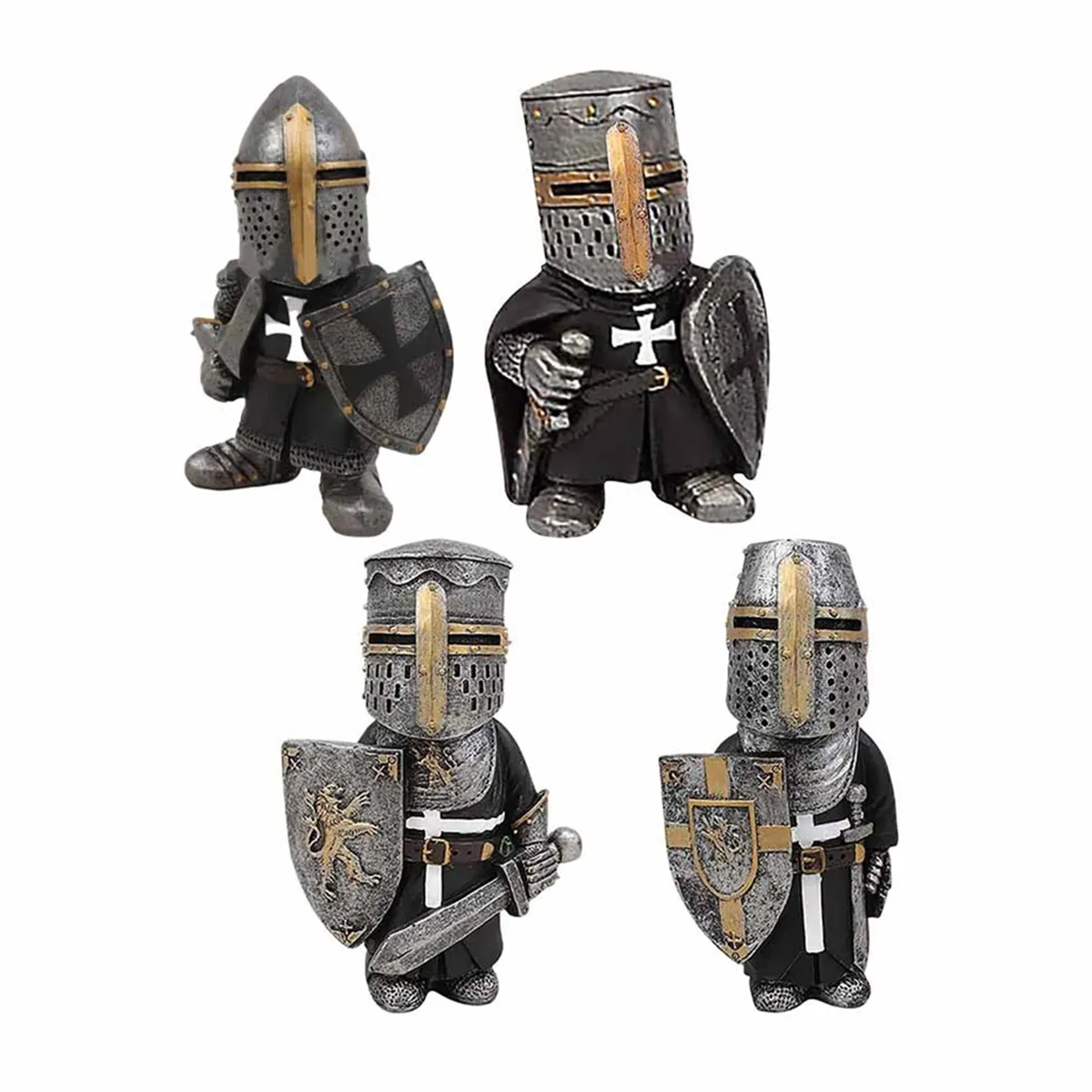 Exquisite Knight Dwarf Guard Garden Decorations A