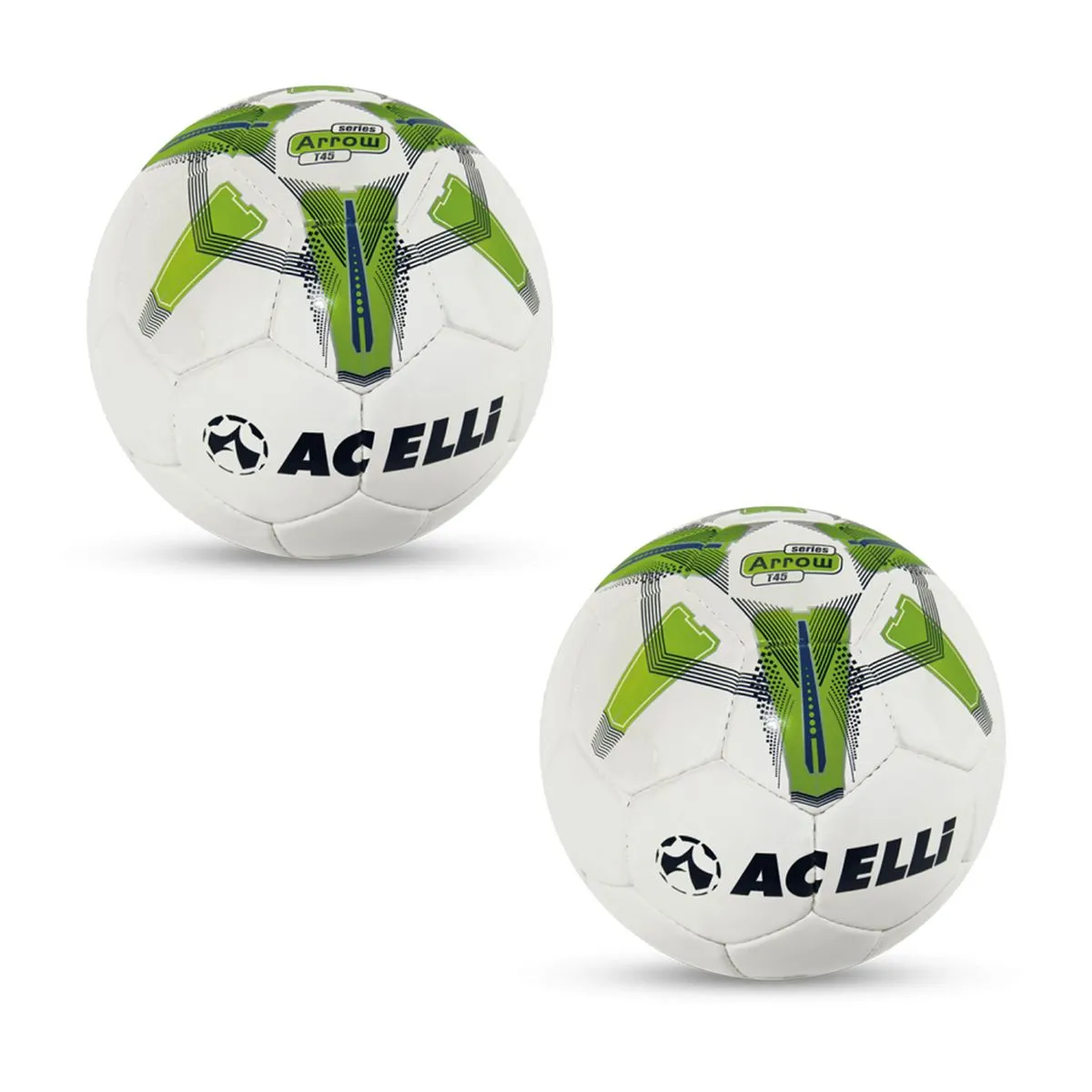 Acelli Arrow T45 Series V2 Soccer Ball - Size 5 Football - 2 Pack