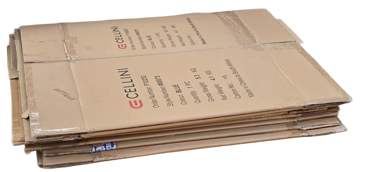 5 Large Branded Cardboard Storage Boxes