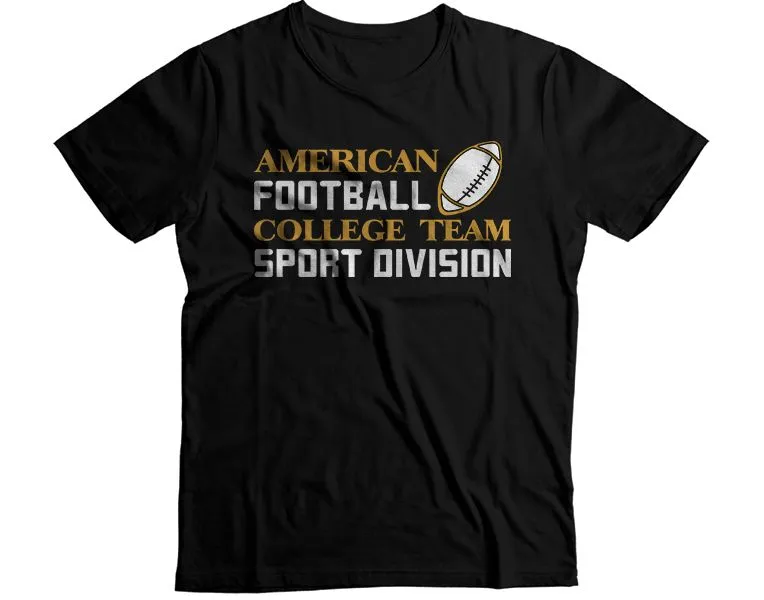 American Football College Logo Trendy Graphic T-Shirt Unisex