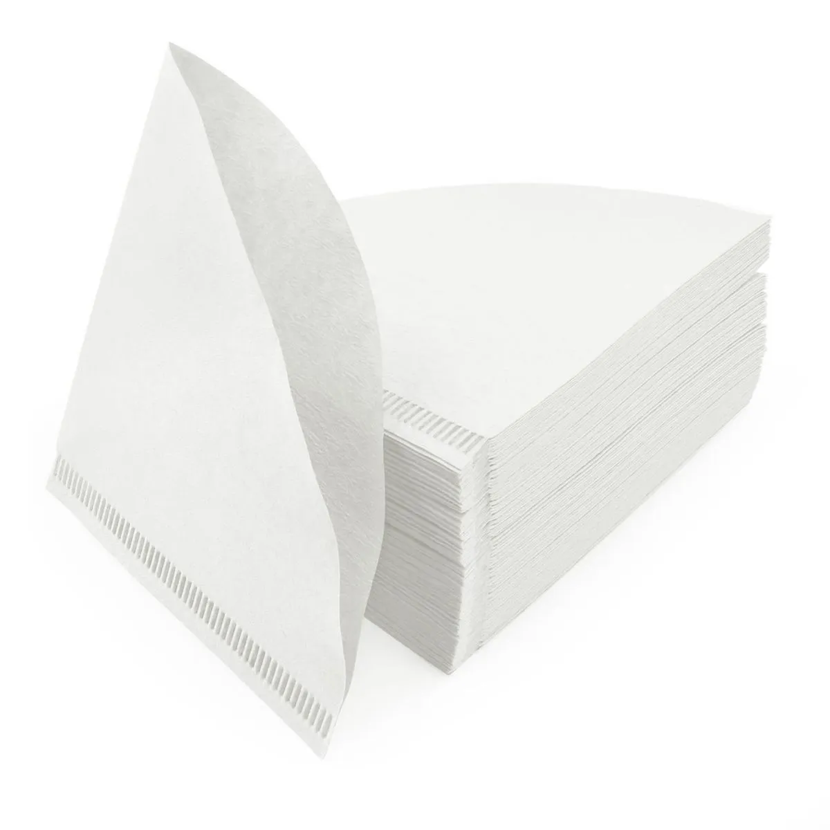 100 Pieces Disposable Coffee Filters V Type - White