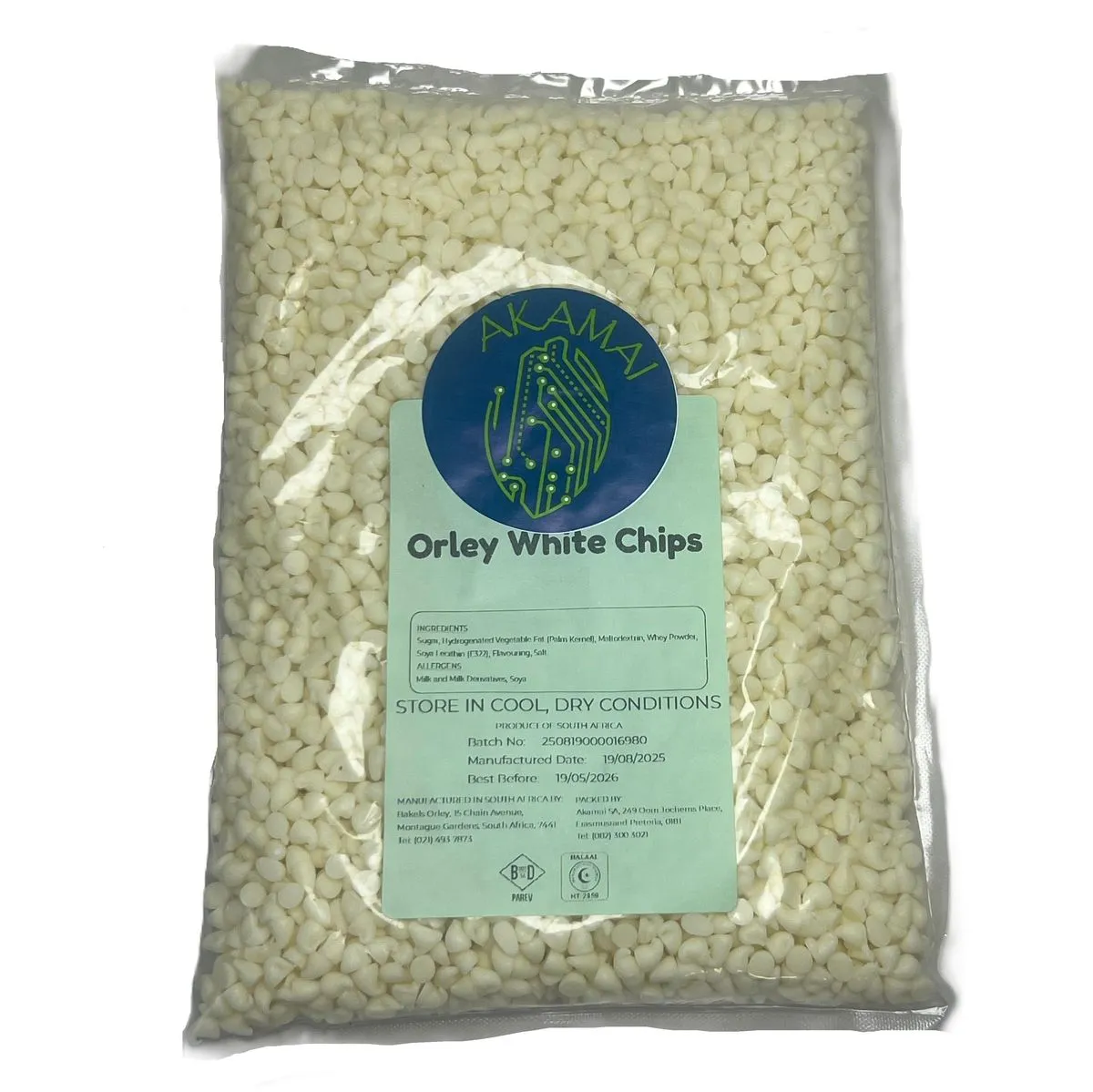 Premium White Chocolate Chips with Real Cocoa Butter - Baking & Desserts