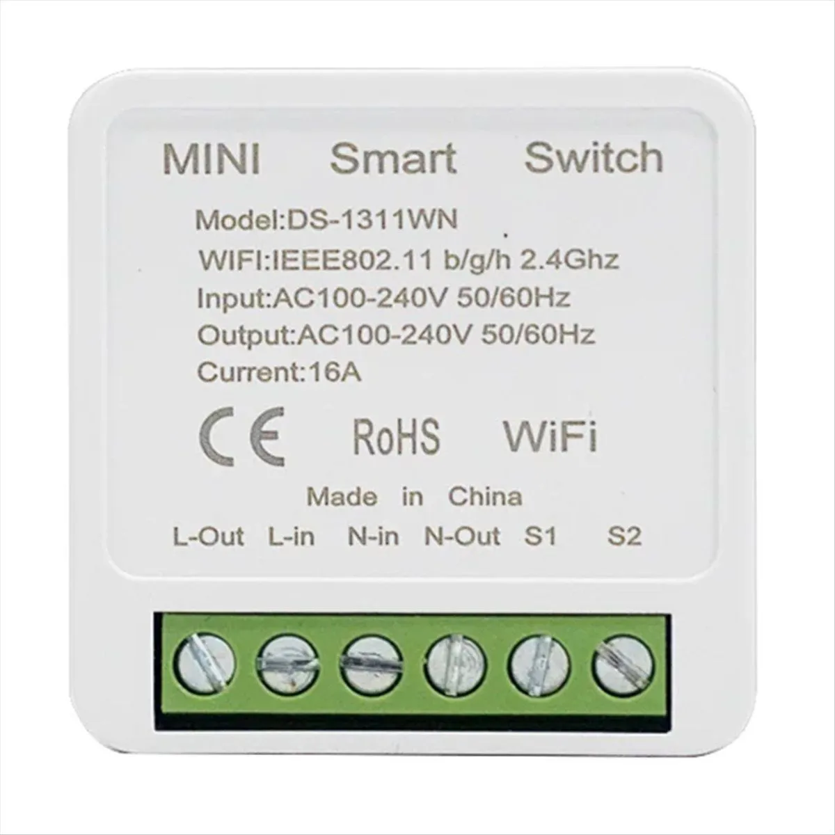 Wifi Diy Light Switches Module 2-Way Control Work Compatible with None