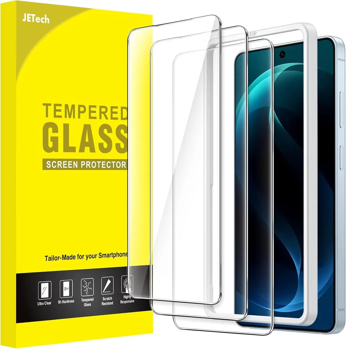 JETech Screen Protector Compatible with Samsung Galaxy S26 - 3 Pack