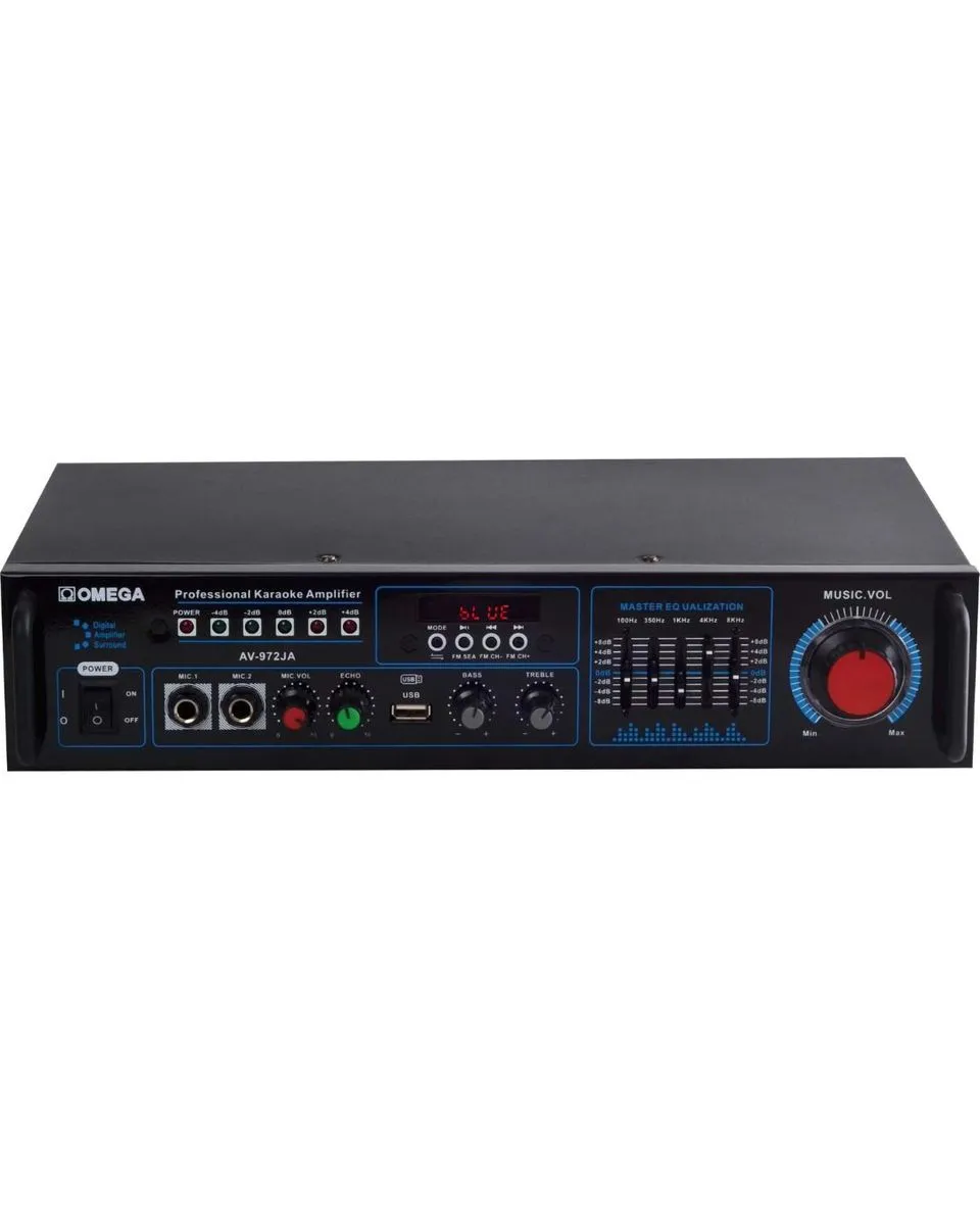 Omega Amplifier Karaoke Bluetooth/USB/Mic/FM Radio/Audio/AV-972JA