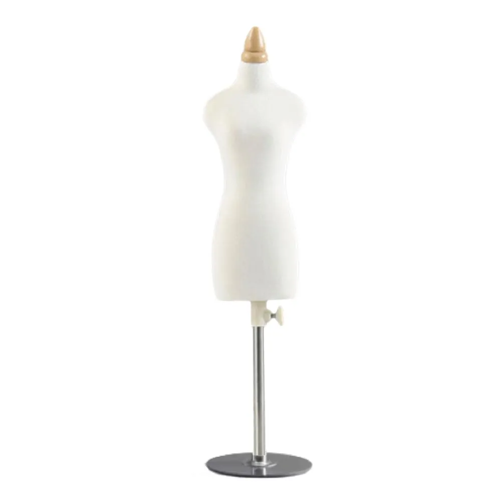 Decor Adjustable Doll Dress Maker Mannequin With Sturdy Metal Base - 71cm