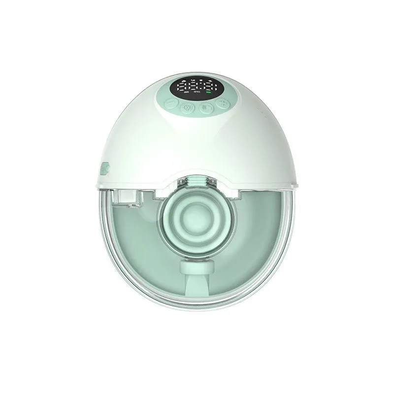 MY-382 Wearable Electric Breast Pump Hands-Free Smart Milk Extractor - Green