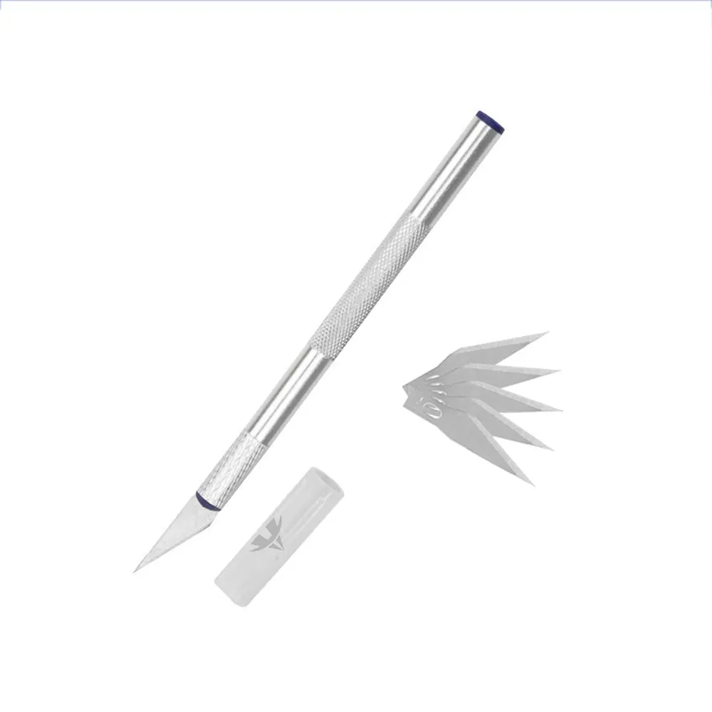 ALANES Precision Knife Exacto Knife with 5 Blades Art Work Cutting Tool