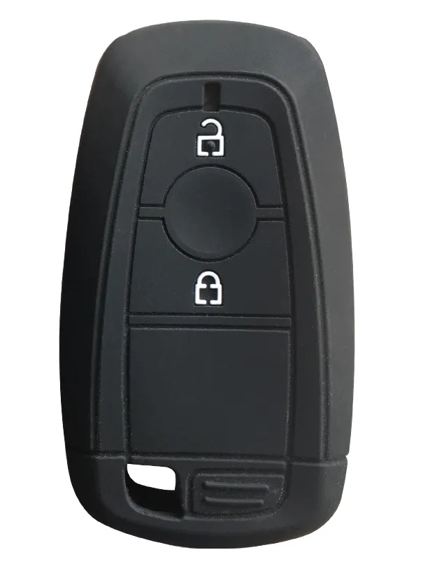 Silicone Protective Shell Case Cover Key Fob Compatible with Ford Ranger - Black