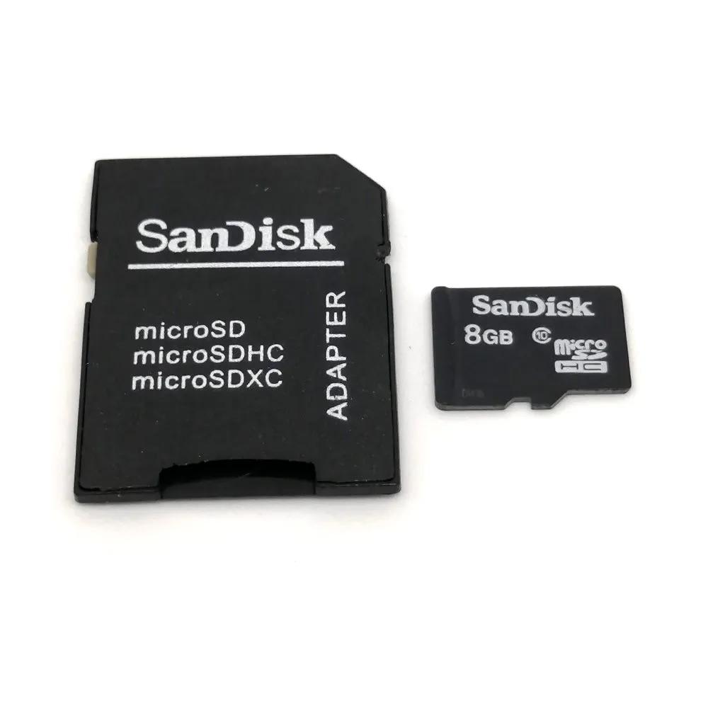 Sandisk 8GB Micro SDHC Card With Adapter