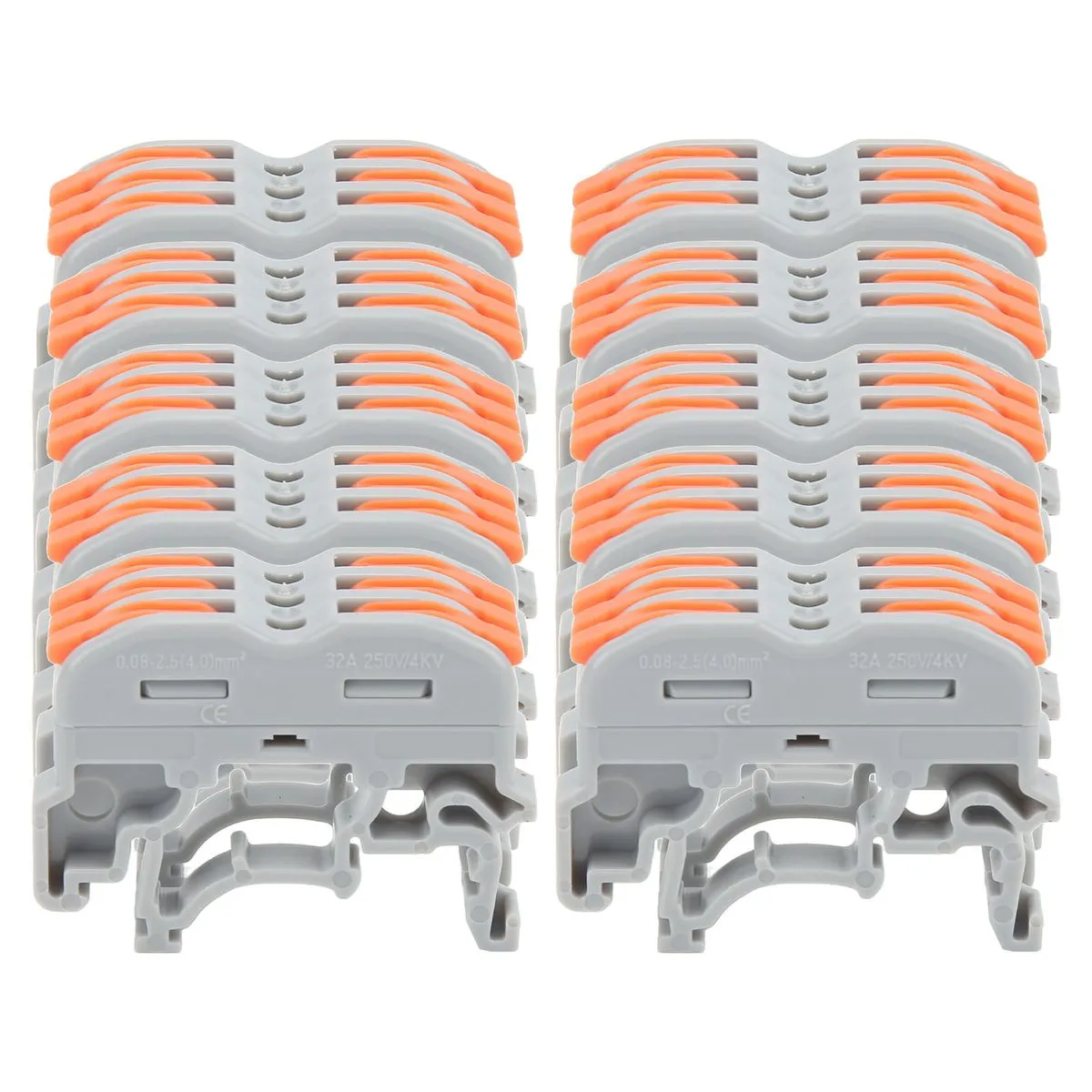 DIN Rail 3-in-3 Connector