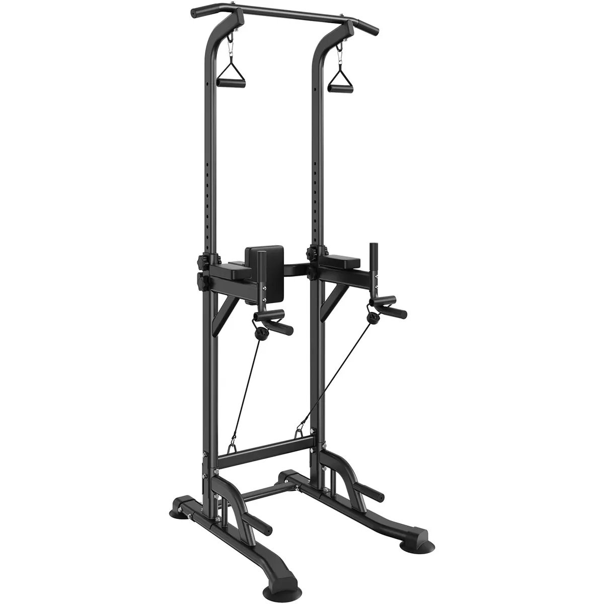 Multi-Function Adjustable Power Tower Power Rack Strength Training Station