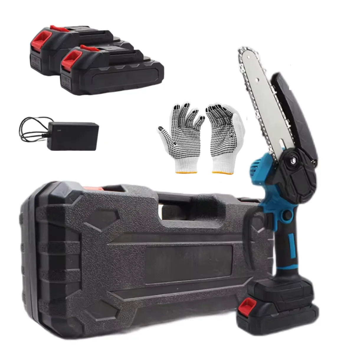 48V 6 Inch Powerful Wireless Handheld Mini Chainsaw - Cordless Electric Saw
