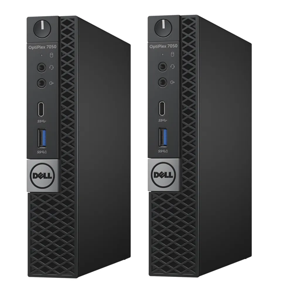 Certified Pre-Owned Dell OptiPlex 7050 MFF - Intel i5-7th Gen Pack of 2