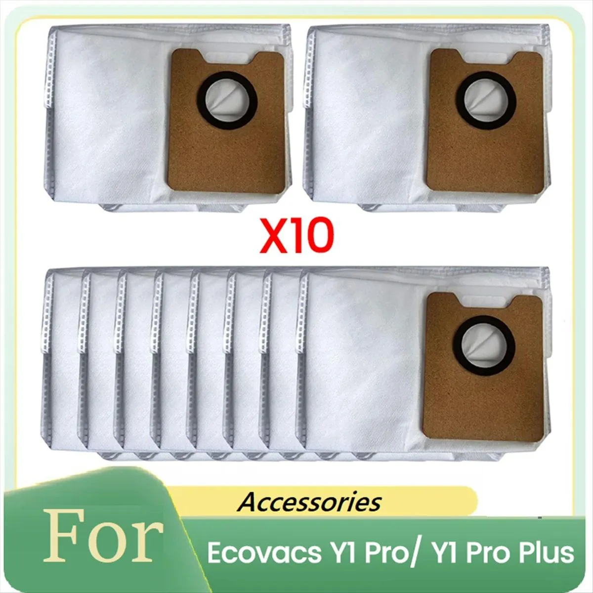Dust Bags for Ecovacs Y1 Pro/ Pro Plus Vacuum Cleaner Parts 10PCS
