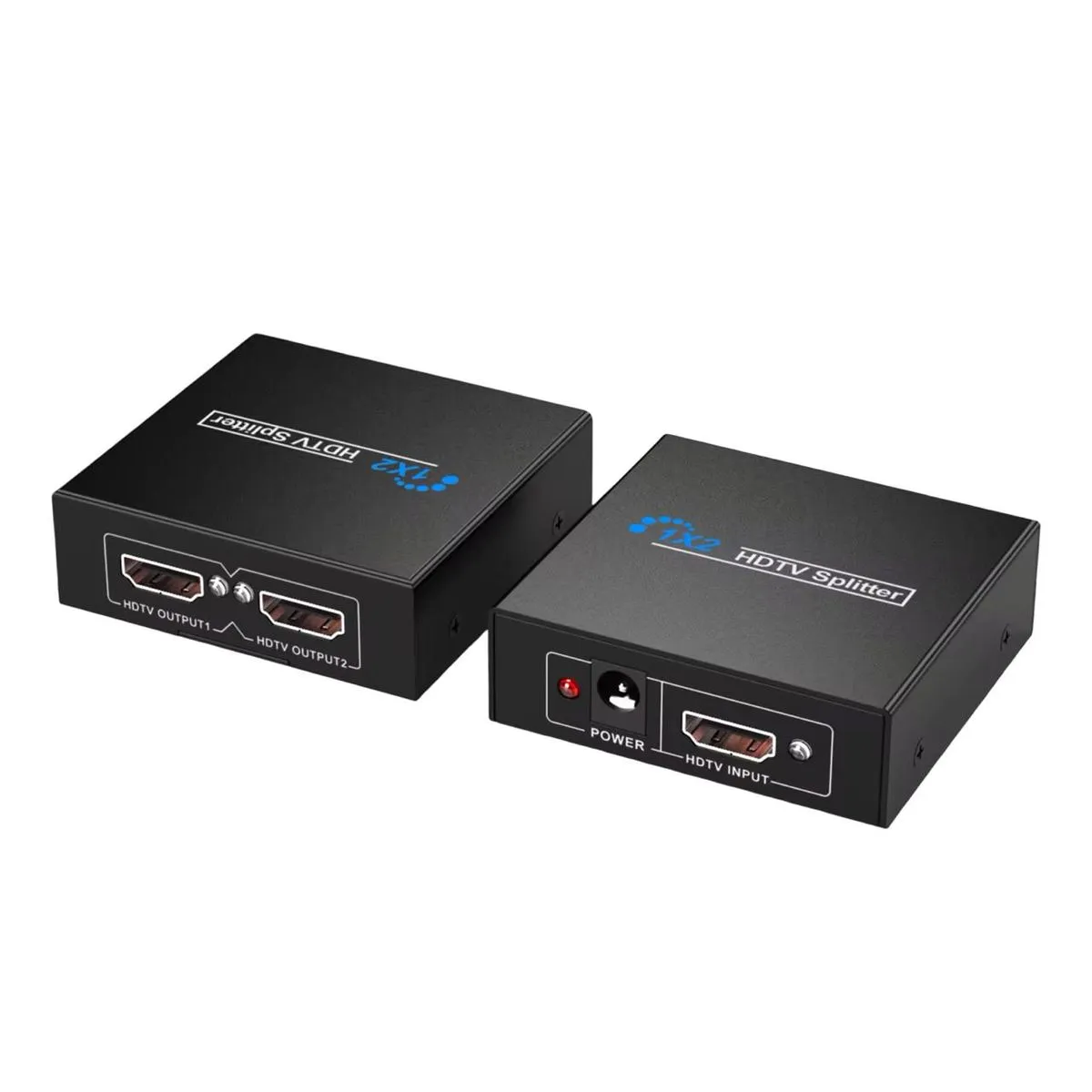 1080P 3D HDMI Splitter 1x2 -High-Definition Dual Display Output-Plug & Play