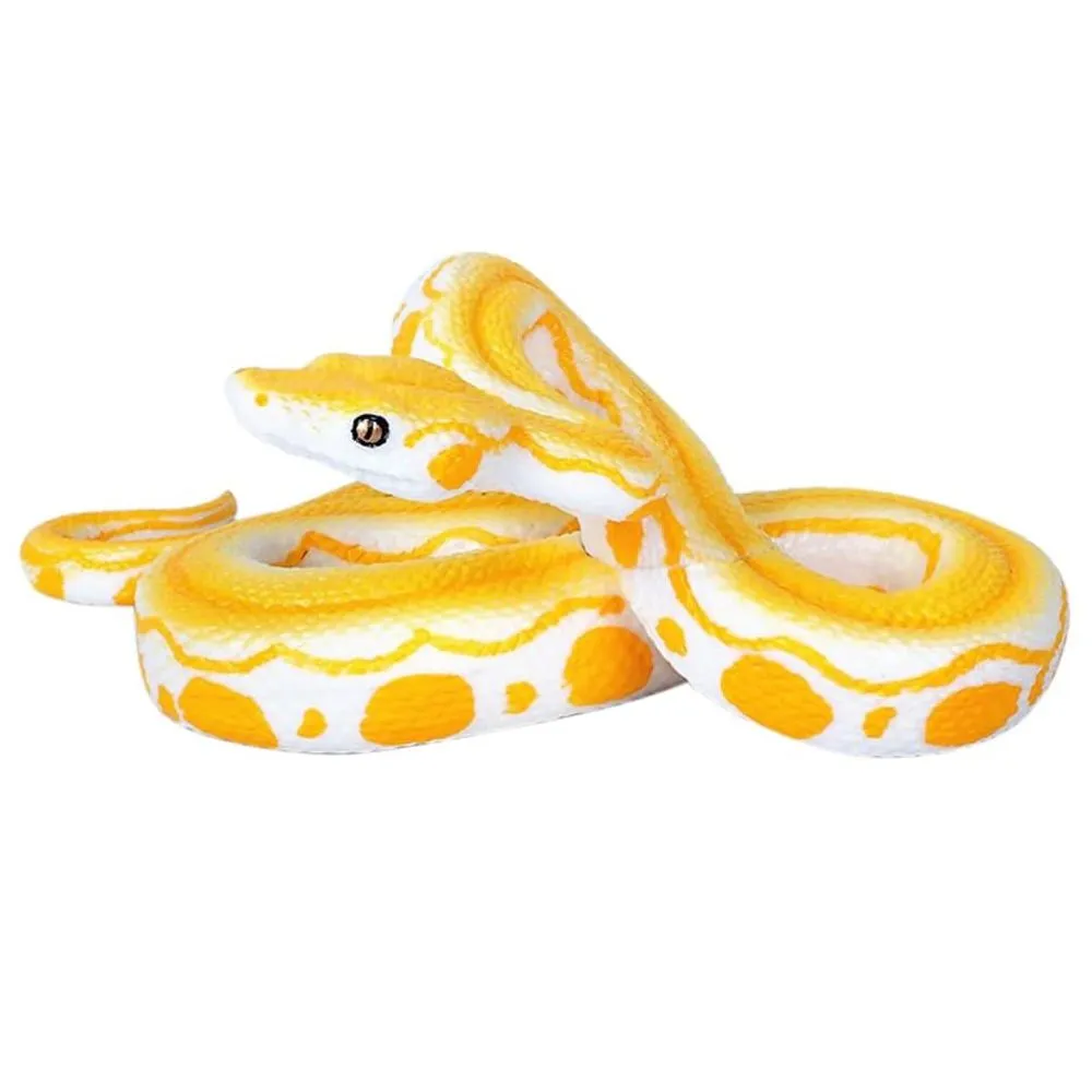 Toy Life Like Simulation Curled Ball Python Snake Figurine (6cm)
