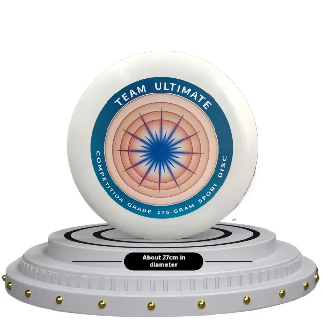 175g Ultimate Frisbee - Competition-Standard for Pro and Family Play - White, Blue