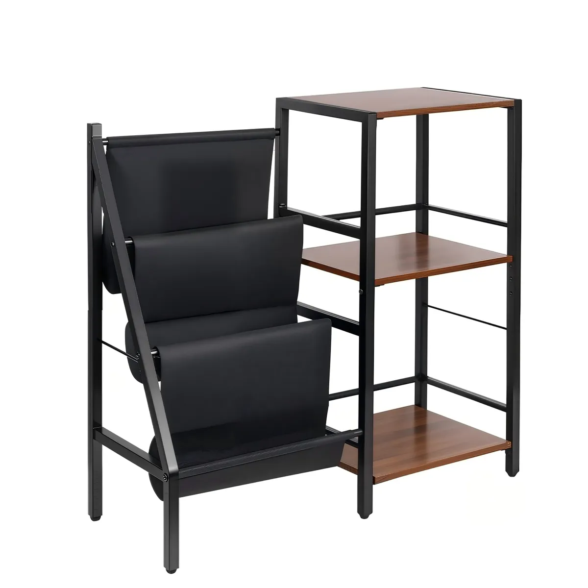 3 Tier Record Player Stand - Black