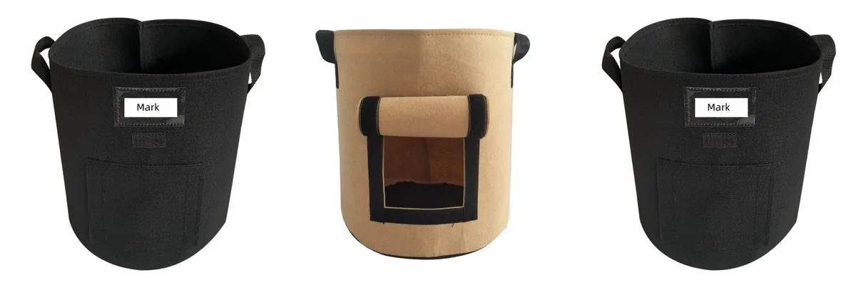 10 Gallon Garden Potato Carrot Grow Bags Vegetable Planting Pots 38L 3 Pack