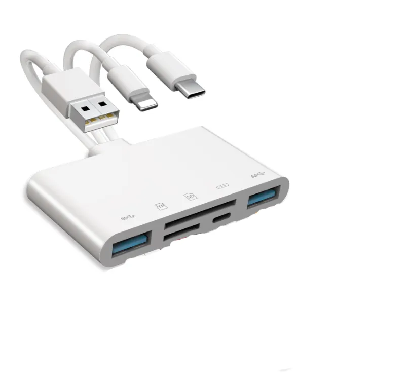 Three-wire 5-in-1 card reader, multi-function OTG converter
