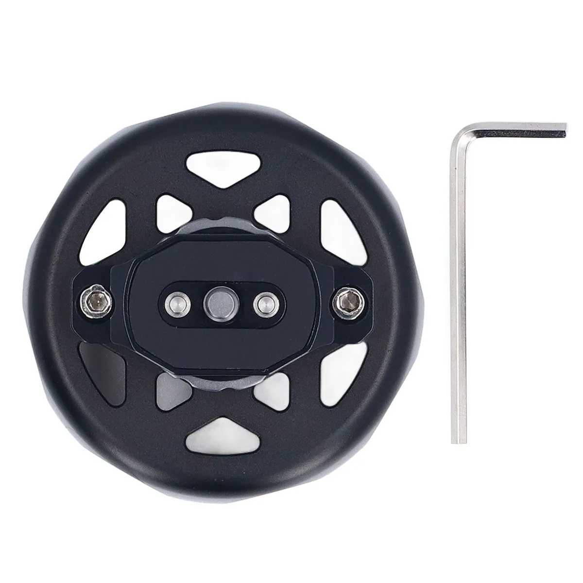 Round Camera Grip 1/4"&3/8" Screw Holes