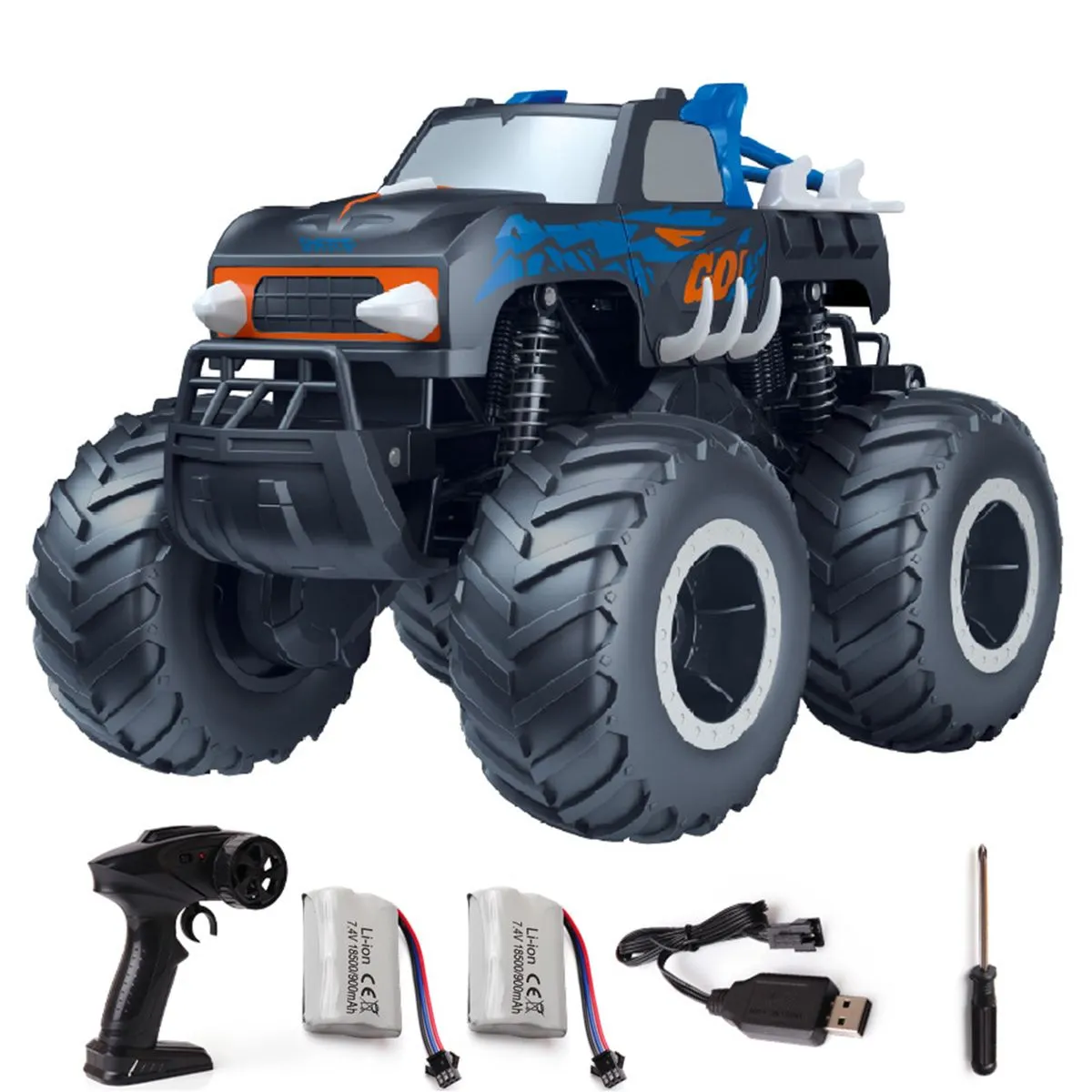 Waterproof Monster Truck Pickup Toy RC Cars Amphibious Remote Control Truck