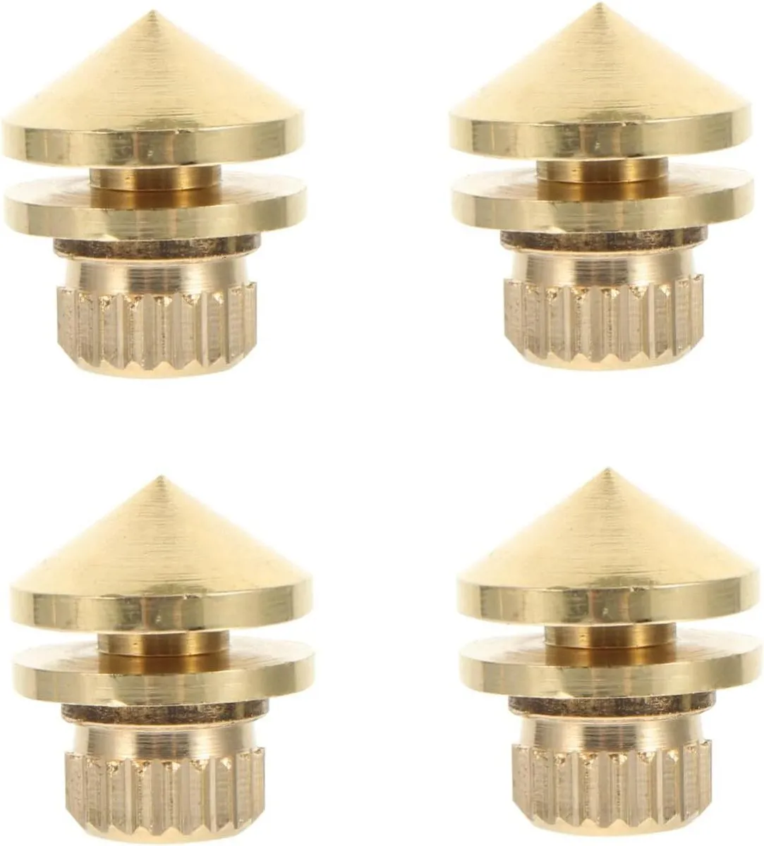 4pcs Copper Feet for Speaker Spikes Multipurpose Speaker Bracket Pad