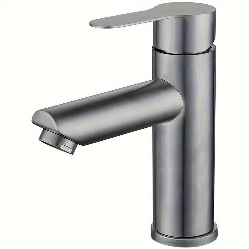 304 Stainless Steel Single Cold Faucet Washbasin, Designed Bathrooms,