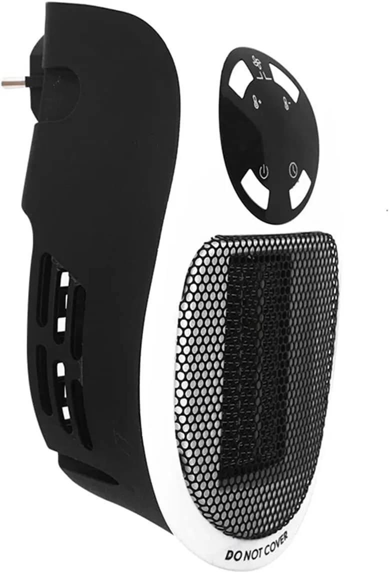 500W Plug In Small Wall Heater Quiet And Fast Heating