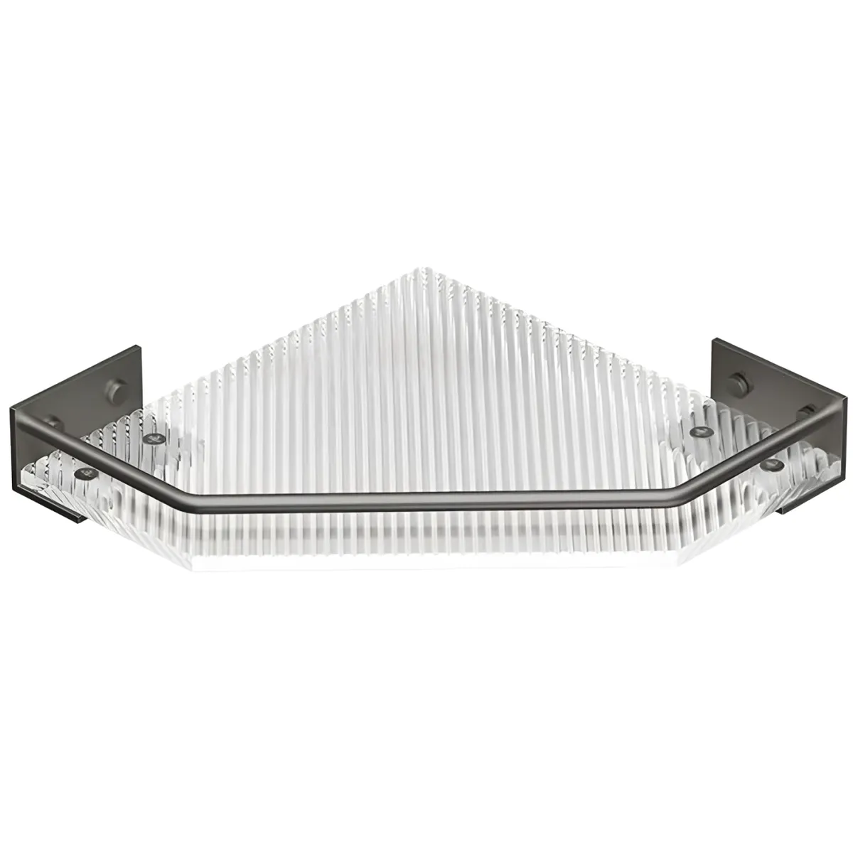 Acrylic Corner Hanging Shelf - Punch-Free Basket for Bathroom & Kitchen