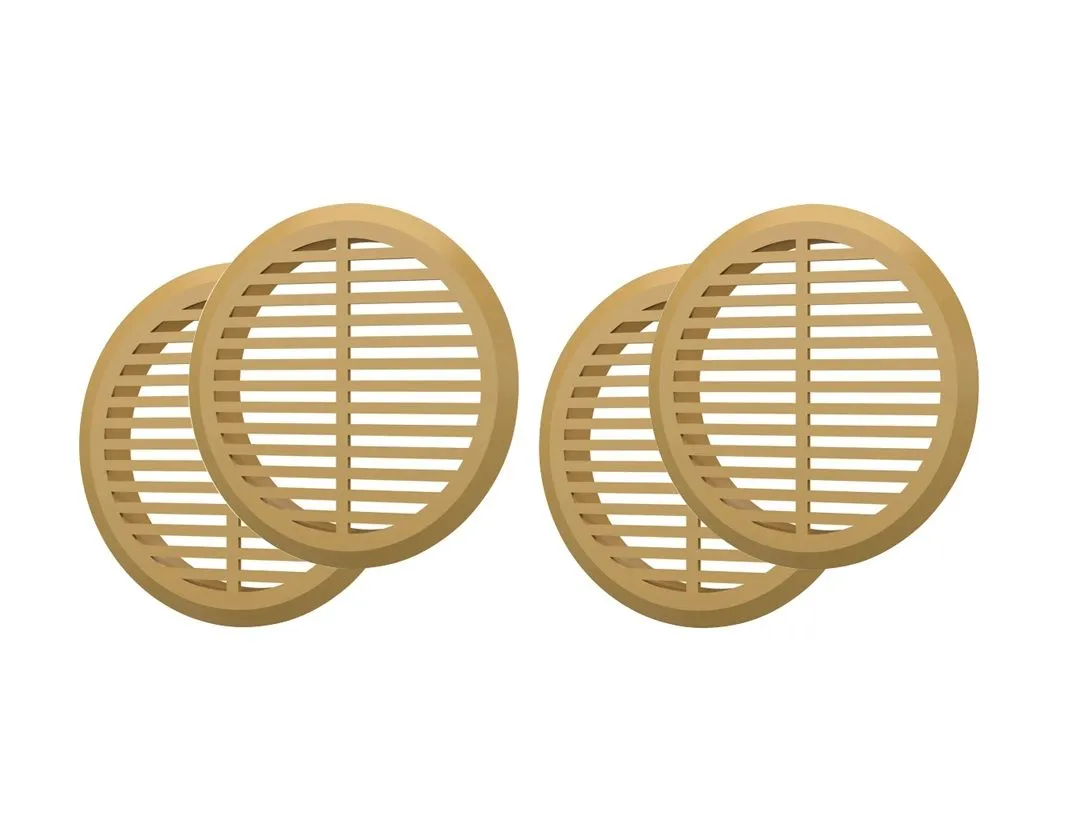 Air vent grilles for kitchen cabinets, wardrobes 45mm, 4 vents