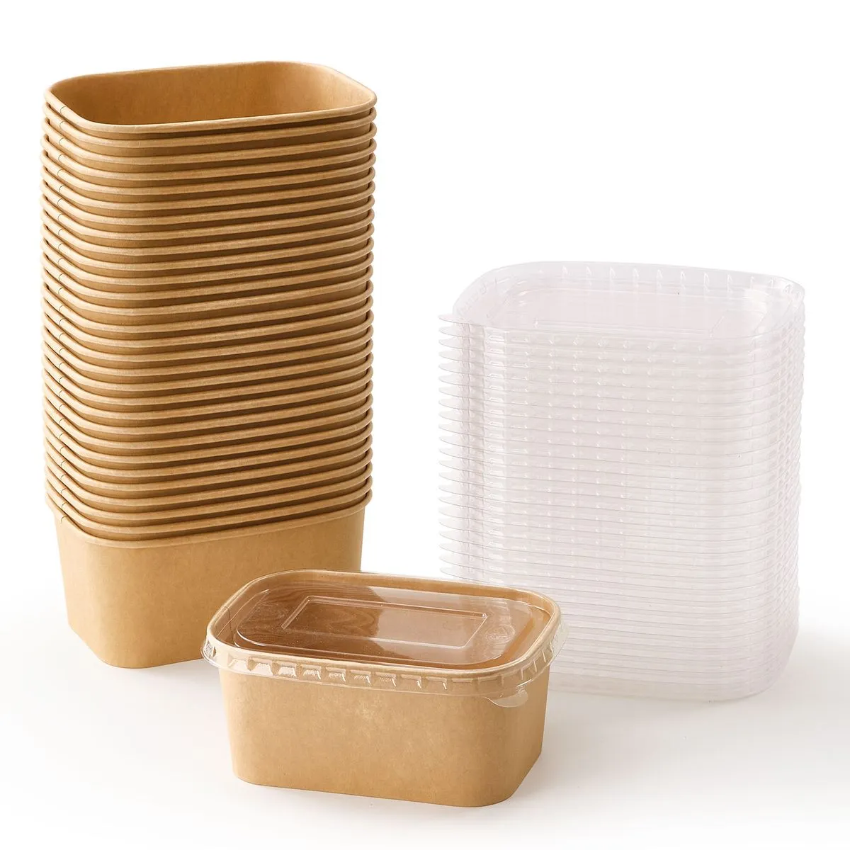 Chenshia 30pc Disposable Meal Prep Lunch Box-Food Storage & Takeaway Bowls
