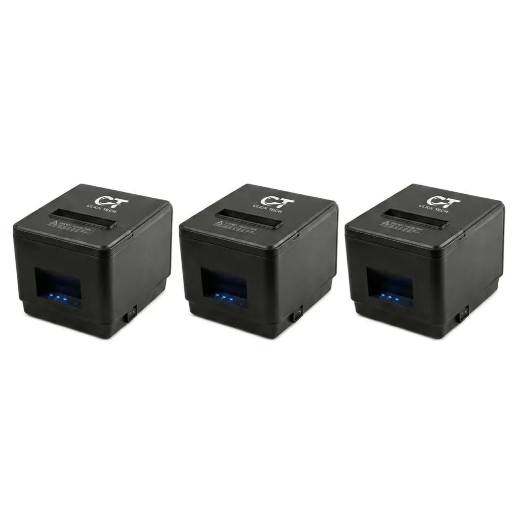 Click Tech Professional POS Thermal Receipt Mini Printer - Pack of 3