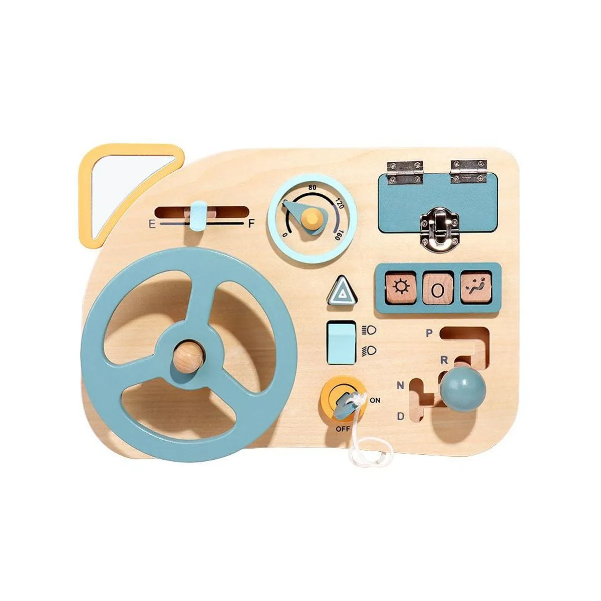 QKTNIUBI Simulation Busy Steering Wheel Baby Early Education Montessori Toy