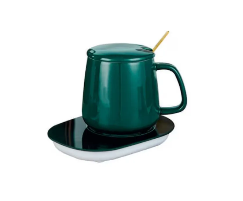 ABTOR Ceramic Thermos Flask With Heating Function, 400 Millilitres - Green