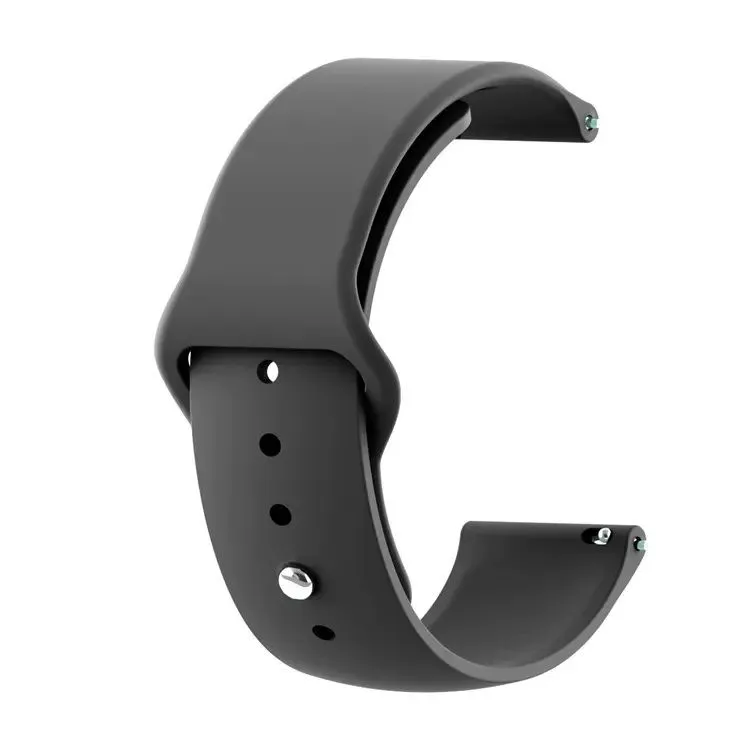 20mm Silicone Replacement Strap for Samsung Galaxy Active 2 smart watch - Black