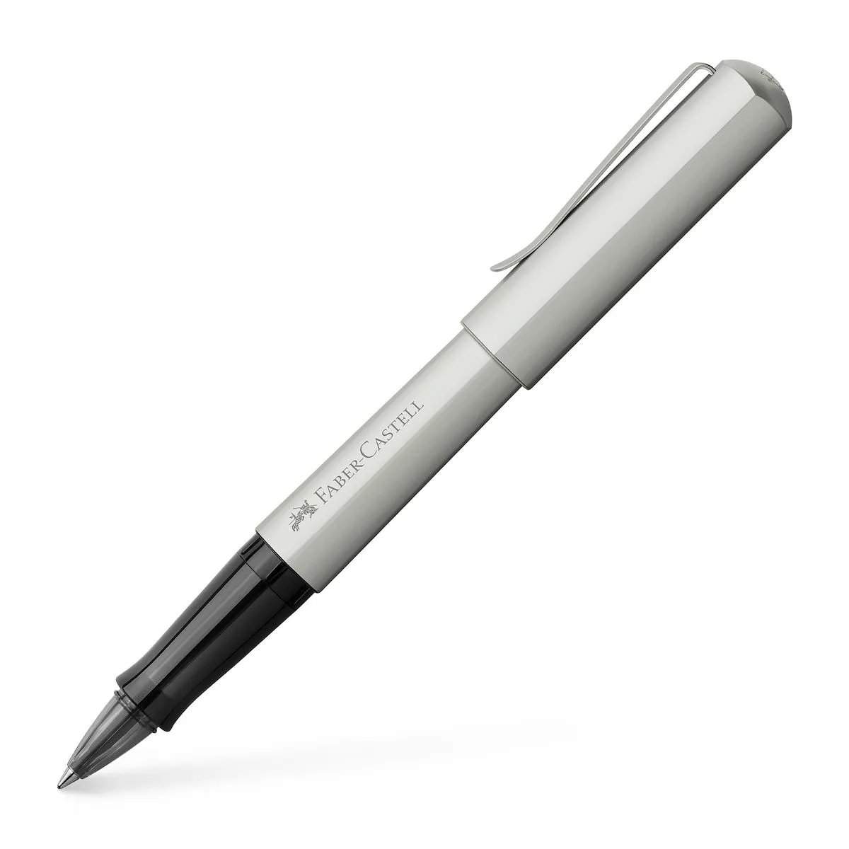 Faber-Castell, Hexo rollerball, ceramic refill black - Silver Mat