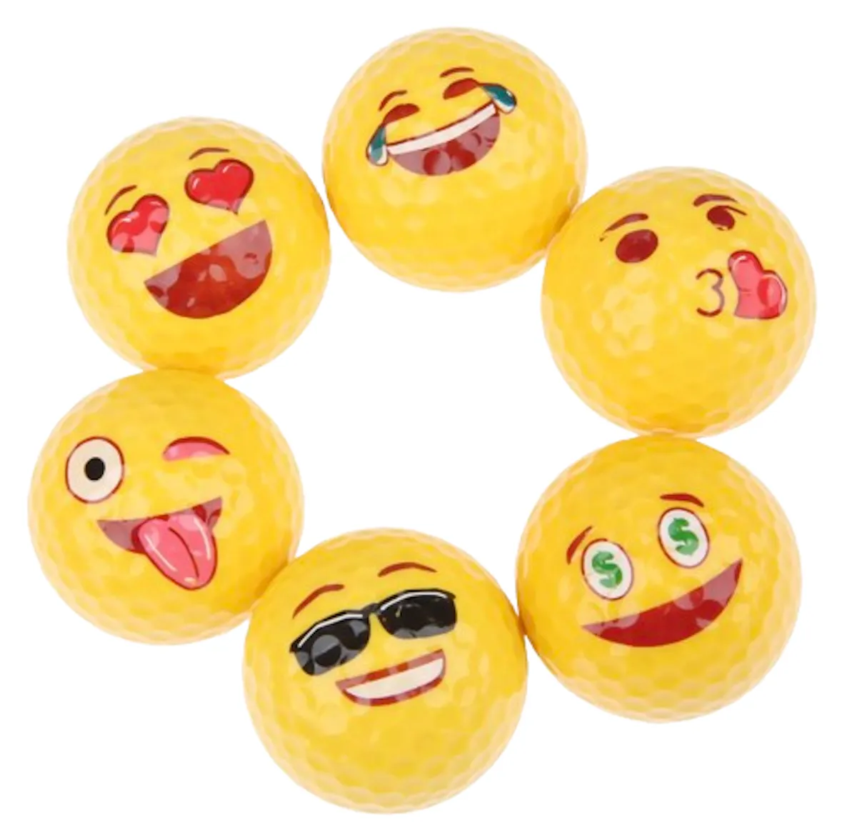 Golf Balls - Emoji 6 pack
