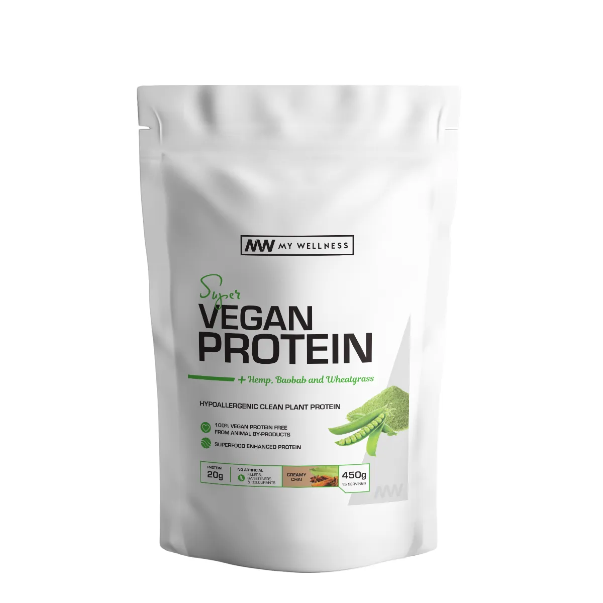 My Wellness Super Vegan Protein 450g - Creamy Chai