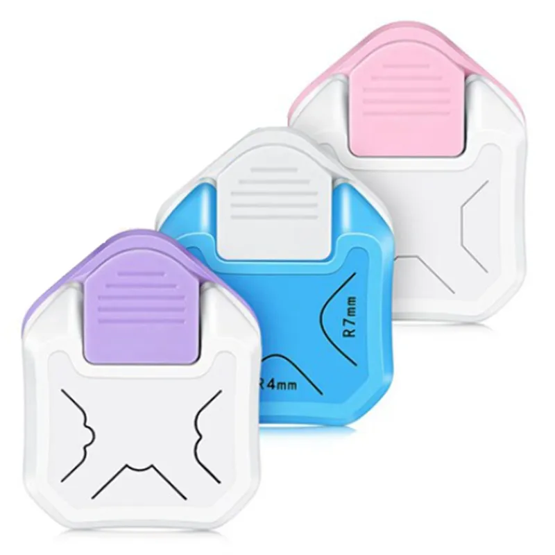Corner Rounder Paper Punch in 3 Styles, 4/7/10mm 3 in 1 Corner Cutter
