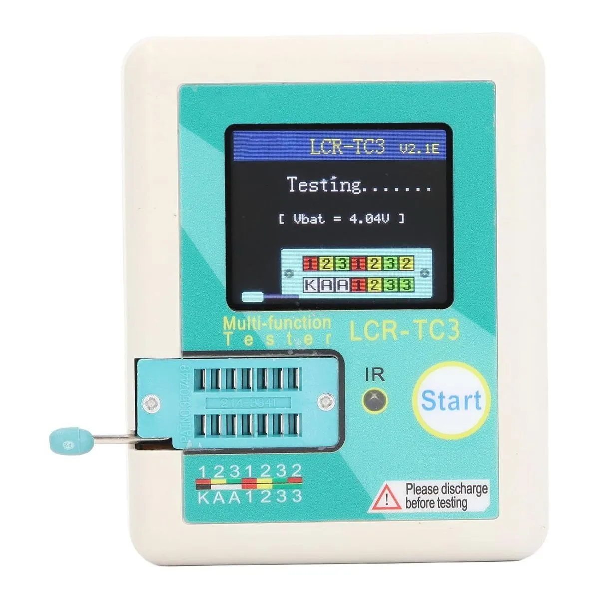 Transistor Tester Multifunctional Diode Meter with Color Display