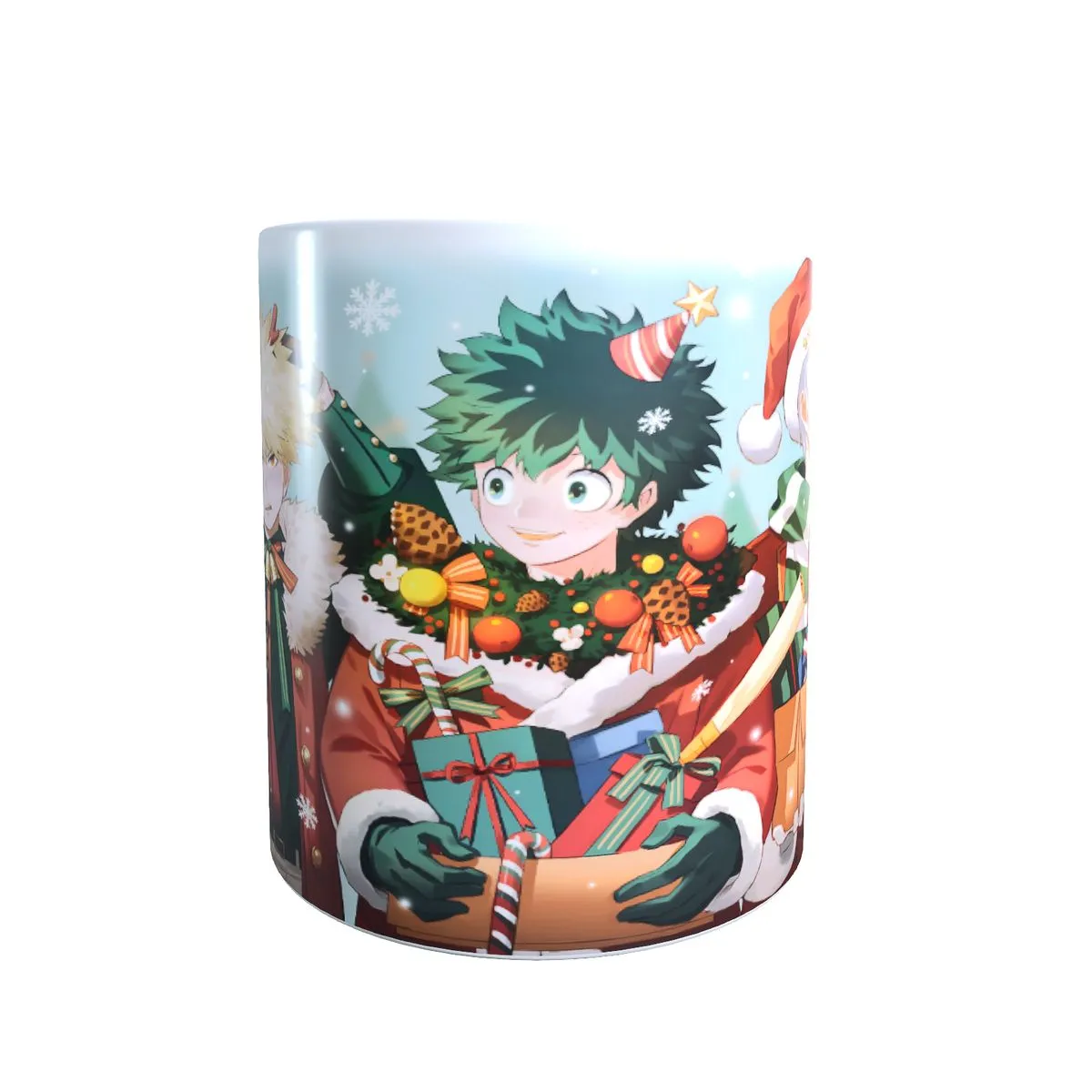 Boys with Decorations - My Hero Academia Christmas Themed Coffee Mug