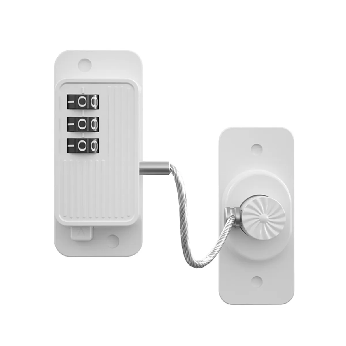 Fridge Lock, Refrigerator Keyless One-Click Access, White