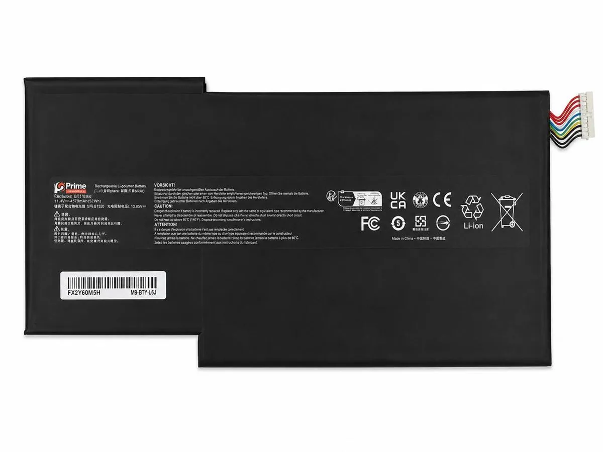 Replacement Laptop Battery with Compatible MSI BTY-UJ6 GS63 7RE, GS63VR,