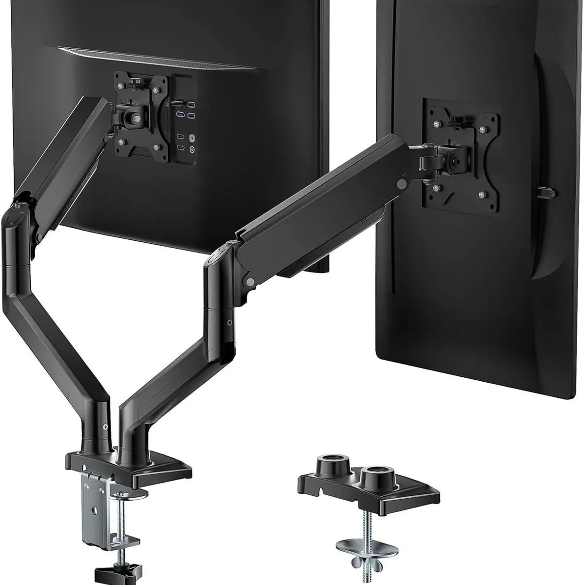 Dual Monitor Mount for Computer Screen 13-34" and Up to 22 lbs