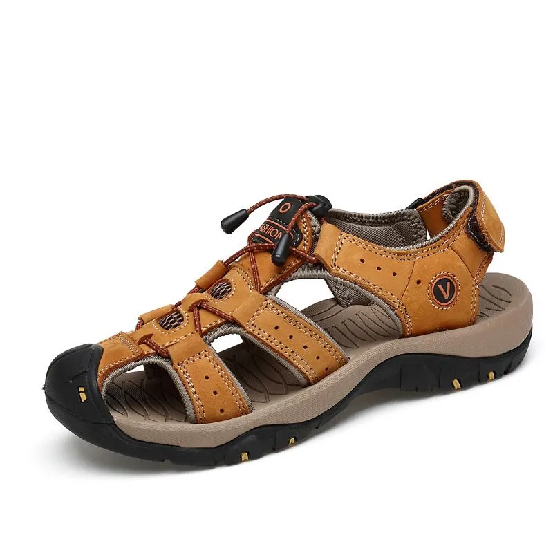 Men's Closed Toe Outdoor Hiking Sandals Athletic Walking Shoes